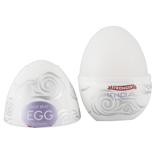 Tenga Egg Hard Boiled Strong Sensations Cloudy - Мастурбатор-яйцо, 5х4.5 см (сиреневый) - sex-shop.ua