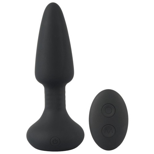 Orion Anos Finest Butt Plug Wear - Анальна пробка з вібрацією та дистанційним керуванням, 14.2х3.9 см (чорний)