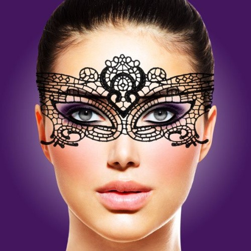 RIANNE S - Masque III ажурная маска на лицо с лентами-завязками - sex-shop.ua