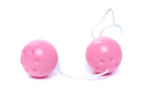 Boss Duo-Balls Light Pink - Вагінальні кульки, 21х3,3 см (рожевий)