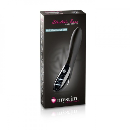 Mystim Electric Eric eStim - Вибратор с электростимуляцией, 17х4 см., (черный) - sex-shop.ua