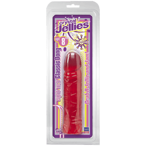 Фаллоимитатор Crystal Jellies 8 Classic, 20х4 см (розовый)