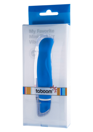 Taboom My Favorite Minitickler Vibe - вибратор для точки G,12х3 см (синий) - sex-shop.ua