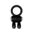 LoveToy Power Clit Cockring - виброкольцо с ушками, 7.5х2.5 см (чёрный)