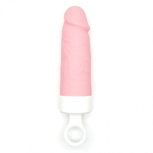 CuteVibe Teddy Brown (Pink Dildo) - Реалистичный вибратор под видом мороженого - sex-shop.ua