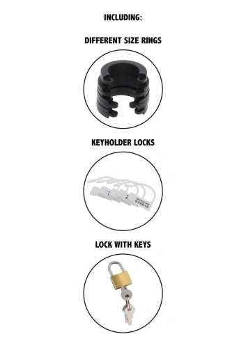 Пояс верности Hidden Desire Chastity Cock Cage Large