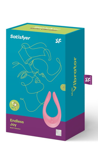 Satisfyer Partner Multifun 2-багатофункціональний вібратор для пар, 13х7х3. 5 см (рожевий)