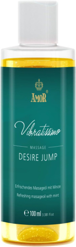Amor Vibratissimo Desire Jump - Масажна олія з ароматом м'яти, 100 мл