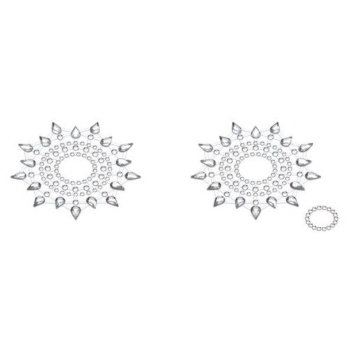 Petits Joujoux Gloria set of 2 Silver - пэстис из кристаллов, украшение на грудь, (серебристый)