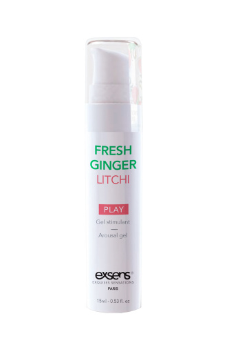 EXSENS Kissable Fresh Ginger Litchi - Стимулирующий гель для клитора и оральных ласк,15 мл (личи) - sex-shop.ua