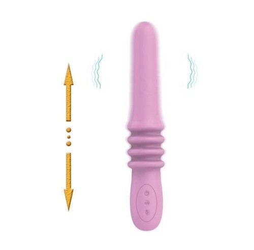 LyBaile Pretty Love Suzie Vibrator Up&Down function - Вібратор з імітацією фрикцій, 25.2х3.9 см (фіолетовий) - купити в Україні | Секс шоп SEX-SHOP.ua