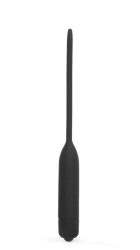 LoveToy Urethral Dilator Vibrating – уретральний плаг з вібрацією, 11.5 см (чорний)