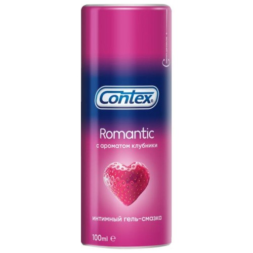 Contex Romantic деликатный лубрикант с ароматом клубники, 30мл - sex-shop.ua