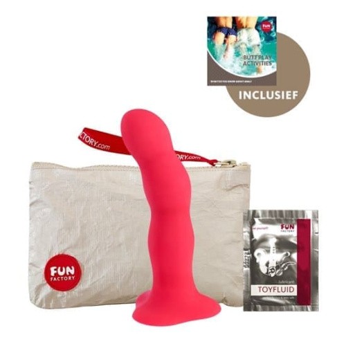 Fun Factory Bouncer - Фаллоимитатор с шариками внутри, 16.5х4 см (розовый) - sex-shop.ua
