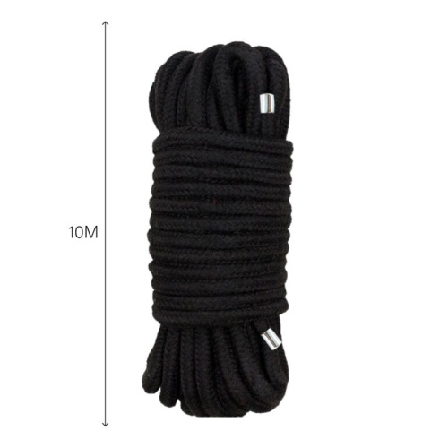 BTB Bondage Rope - Веревка для BDSM, 10 м (чёрная) - sex-shop.ua