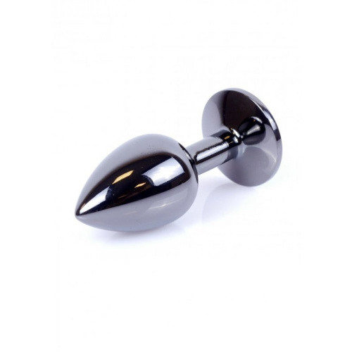 Металлическая анальная пробка Boss Jewellery Dark Silver Plug - размер S