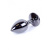 Металлическая анальная пробка Boss Jewellery Dark Silver Plug - размер S