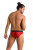 Passion - 031 SLIP MIKE red - Мужские трусы с леопардовым принтом, S/M