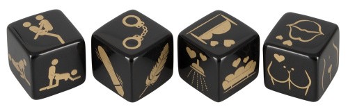 Dice Set - Гральні кубики для сексу, (чорний)