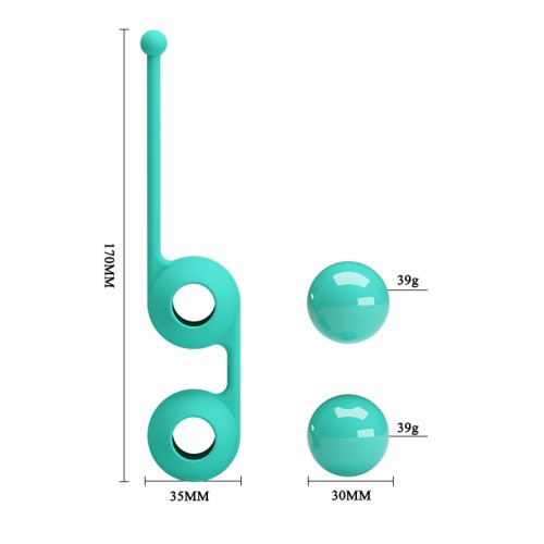 Pretty Love Kegel Tighten Up Balls III Blue - Вагинальные шарики (голубой)