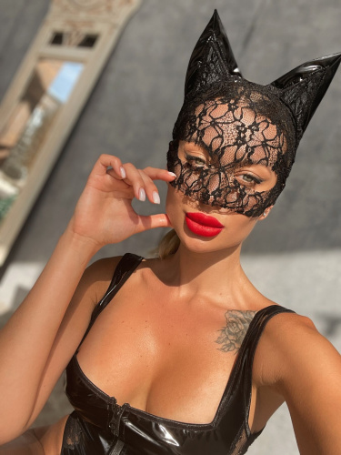 D&A кружевная маска Кошка - Купити в Україні | Sex-shop.ua ❤️