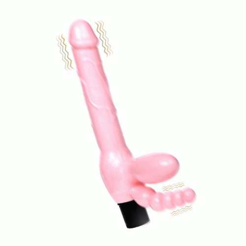 LyBaile Super Straples Dildo With Anal Plug - Женский безремневой страпон, 24.8х3.5 см
