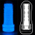 LoveToy Lumino Play Masturbator Crystal Ribbed - мастурбатор, светящийся в темноте, 20.5х8 см (прозрачный)