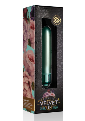 Rocks Off RO-90mm Touch of Velvet Aqua Lily - Вибропуля, 9х1.6 см.