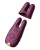 Zalo - Nave Velvet Purple - Комплект смарт-вибраторов для сосков с насадками (фиолетовый) - sex-shop.ua