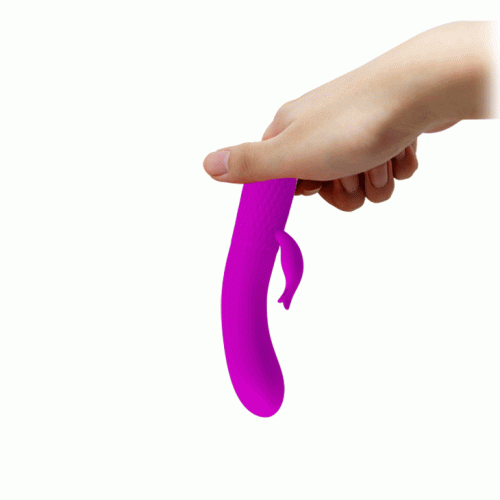 Pretty Love Omar Vibrator Purple - Маленький вибратор-кролик, 15х2.9 см (фиолетовый)
