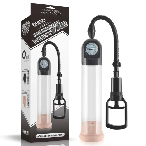 LoveToy Maximizer Worx VX2 - вакуумний помпа для члена, 20 см (прозорий) - купити в Україні | Секс шоп SEX-SHOP.ua