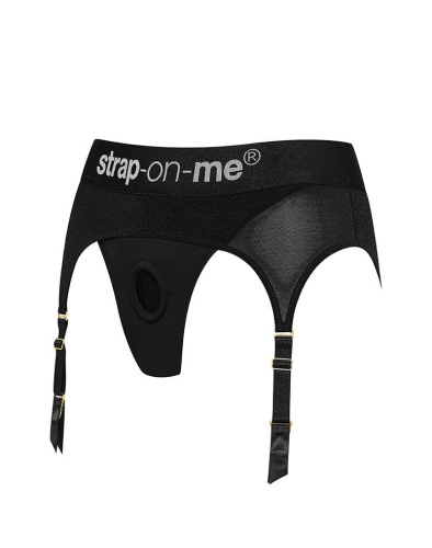 Strap-On-Me Rebel Harness - S - трусы для страпона с подвязками для чулок
