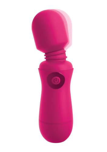 Pipedream - OMG Wands Enjoy Rechargeable Wand - Вибромассажер-микрофон, 15х4 см (фуксия)