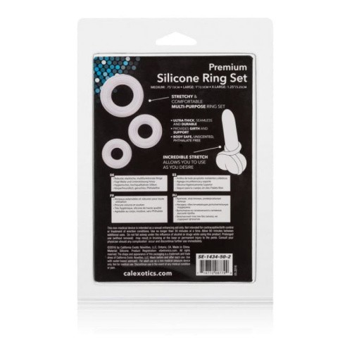 Набір ерекційних кілець Premium Silicone Ring Set - купити в Україні | Секс шоп SEX-SHOP.ua