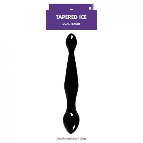 Фаллоимитатор Tapered Ice Dual Teaser Black Kinx 18,5х3,6 см. - sex-shop.ua