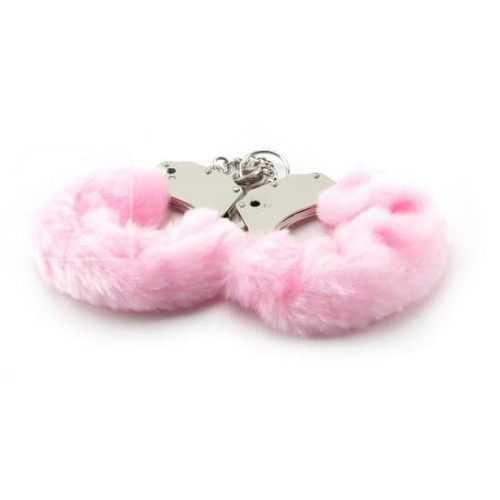 Наручники Furry Cuffs (красный) - sex-shop.ua