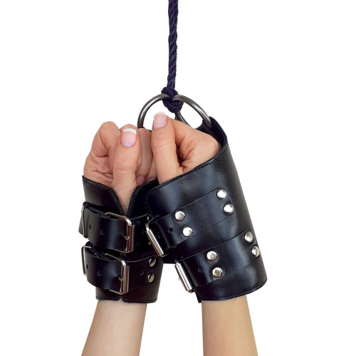 Art of Sex Kinky Hand Cuffs For Suspension манжеты для подвеса за руки из натуральной кожи - sex-shop.ua