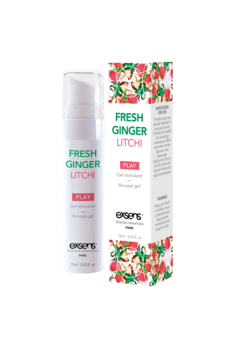 EXSENS Kissable Fresh Ginger Litchi - Стимулирующий гель для клитора и оральных ласк,15 мл (личи) - sex-shop.ua