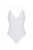 Passion Ursula Body - Боди с ажурным декором и открытым шагом, белое (S/M)