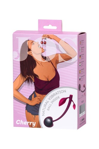 JOS Wild cherry вагинальный шарик в форме вишенки со смещенным центром тяжести, 14.5х3.4 см