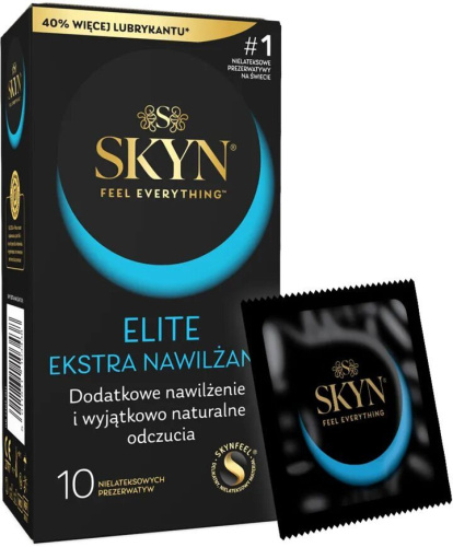Skyn Elite Extra Lubricated, 10 шт - купити в Україні | Секс шоп SEX-SHOP.ua