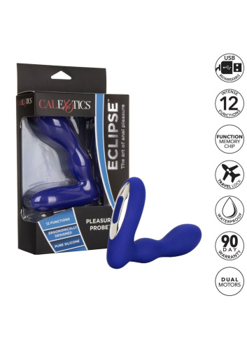 California Exotic Novelties Wireless Pleasure Probe Blue - Анальный вибратор, 13 см - sex-shop.ua