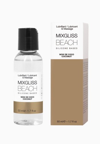 MixGliss Beach Noix De Coco - Лубрикант на силиконовой основе с ароматом кокоса, 50 мл. - sex-shop.ua