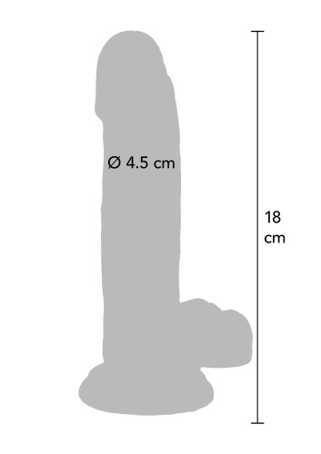 Фалоімітатор Get Real Clear Dildo 7 inch, 18 см - купити в Україні | Секс шоп SEX-SHOP.ua