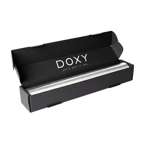 DOXY Die Cast 3R Matte Black - дуже потужний вібратор-мікрофон, що перезаряджається, в алюмінієво-титановому корпусі, 28х4.5 см (чорний матовий)