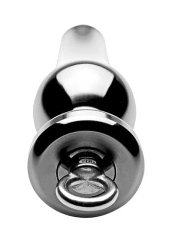 Tom of Finland Weighted Aluminum Plug with Pull Ring - металева анальна пробка, 17.15х6.35 см