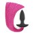 LoveToy Anal Plug with Pony Tail Red - Анальная пробка с хвостом пони, 12.5х3.5 см (малиновый) - sex-shop.ua