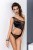 Passion Exclusive - Petra Body - Боди монокини с глубоким декольте, S/M