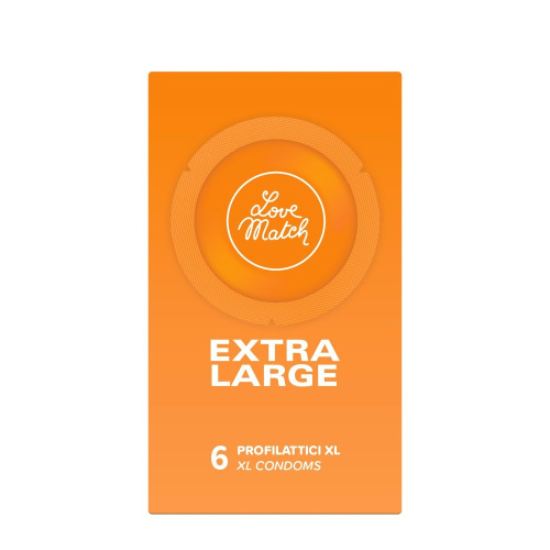 Love Match Extra Large - Презервативы размера XL, 6 шт - sex-shop.ua