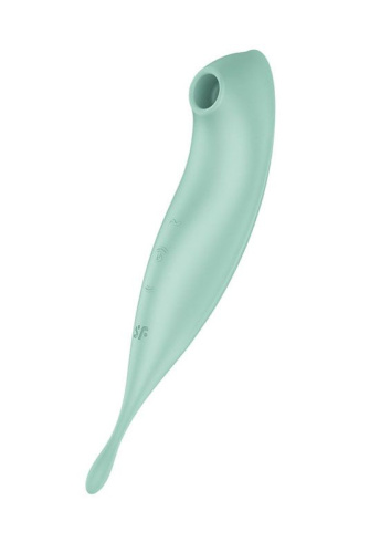 Satisfyer Twirling Pro+ - Точечный вибратор с вакуумной стимуляцией, 22.2х4 см (мятный) - sex-shop.ua